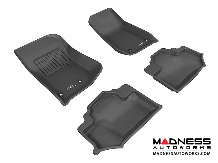 Jeep Wrangler Floor Mats (Set of 4) - Black by 3D MAXpider